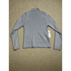Dkny Long Sleeve Sweater Women's Size Petite Medium /PM Blue